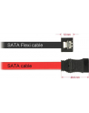 Delock Przewód SATA FLEXI 6 Gb/s o dł. 30 cm czarny metalowe zaciski 83840 (83840) - nr 11
