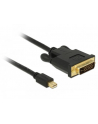 Delock Mini DisplayPort DVI 0.5m Czarny (83987) - nr 20