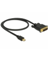 Delock Mini DisplayPort DVI 0.5m Czarny (83987) - nr 3