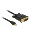 Delock Mini DisplayPort DVI 0.5m Czarny (83987) - nr 4
