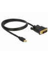 Delock Mini DisplayPort DVI 1m Czarny (83988) - nr 2