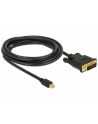 Delock Mini DisplayPort DVI 3m Czarny (83990) - nr 1