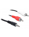 Delock Minijack 3.5 RCA (Cinch) x2 5m Czarny (84212) - nr 2