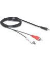 Delock Minijack 3.5 RCA (Cinch) x2 5m Czarny (84212) - nr 7