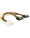 Delock Adapter molex-2xSATA 15 pin 0,2m (85237) - nr 1