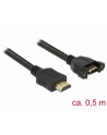 Delock HDMI - HDMI 0.5m Czarny (85463) - nr 5