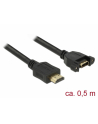 Delock HDMI - HDMI 0.5m Czarny (85463) - nr 7