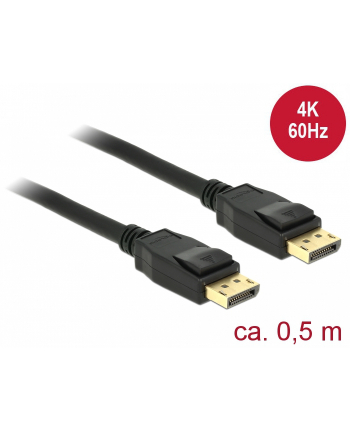 Kabel Delock DisplayPort - DisplayPort 0.5 Czarny (85506)