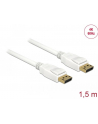Kabel Delock DisplayPort - DisplayPort 1.5 Biały (85509) - nr 6