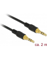 DELOCK KABEL  MINIJACK 3.5 MM - MINIJACK 3.5 MM, 2, CZARNY  (85549) - nr 10