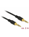 DELOCK KABEL  MINIJACK 3.5 MM - MINIJACK 3.5 MM, 2, CZARNY  (85549) - nr 1