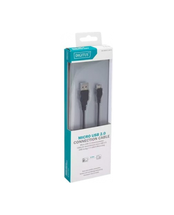 Digitus Kabel USB Digitus USB 2.0 A - mikro B St/St, 1.0m (DB300127010S)