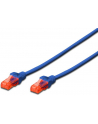 Digitus Patchcord U-UTP cat.6 LSZH 0,5m Niebieski (DK1617005B) - nr 10