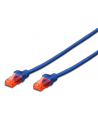 Digitus Patchcord U-UTP cat.6 LSZH 0,5m Niebieski (DK1617005B) - nr 1