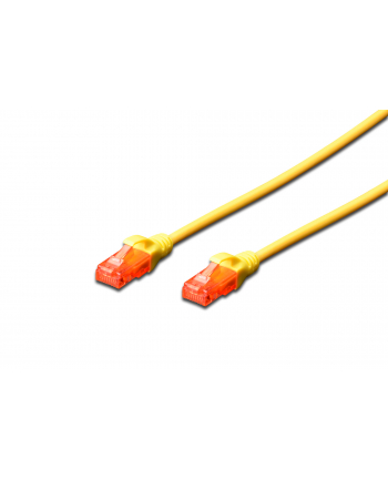 Digitus Patchcord U-UTP cat.6 LSZH 0,5m Żółty (DK1617005Y)