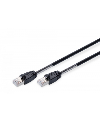 Digitus Patchcord krosowany, S/FTP, Cat6, 1m, czarny (DK-1644-010/BL-OD)