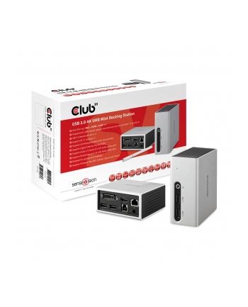 Club 3D Stacja/replikator SenseVision USB 3.0 4K UHD Mini Docking Station (CSV3104D)