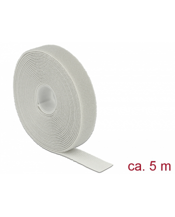 Organizer Delock DELOCK Klett-Kabelbinder 20mm x 5m Rolle grau - 18280