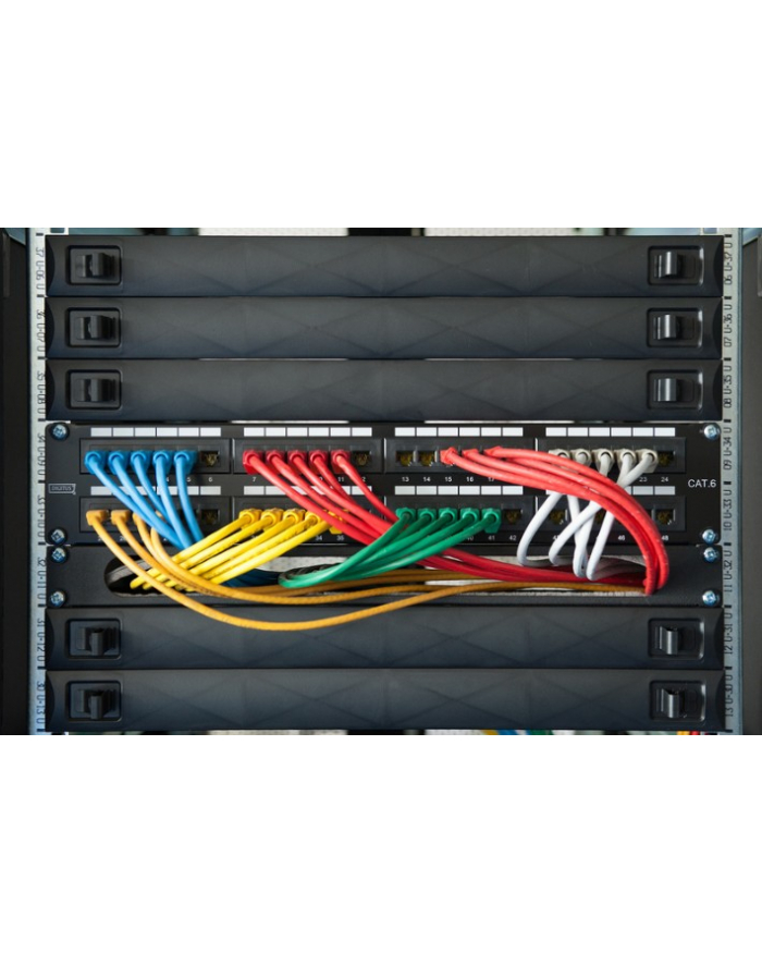 Digitus Czarny panel do szaf Rack 1U (DN97651) główny