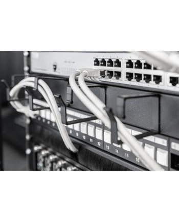 DIGITUS Organizator kablowy 19' 1U 40/60 (RAL 9005) (DN-97602)