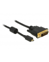 Delock microHDMI na DVI (24+1) 1m Czarny (83585) - nr 4