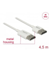 Kabel Delock HDMI - HDMI 4.5m Biały (85139) - nr 3
