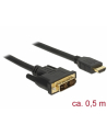 Kabel Delock DELOCK Kabel DVI 18+1 St > HDMI-A St 0.5m schwarz - nr 3