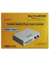Delock Przełącznik Ręczny 2-portowy przełącznik równoległy Sub-D 25 pinów (87618) - nr 1
