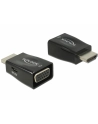 Adapter AV Delock ADAPTER HDMI(M)->VGA(F)+USB MICRO(F) CZARNY MINI ROZMIAR DELOCK - nr 10