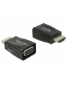 Adapter AV Delock ADAPTER HDMI(M)->VGA(F)+USB MICRO(F) CZARNY MINI ROZMIAR DELOCK - nr 2
