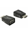 Adapter AV Delock ADAPTER HDMI(M)->VGA(F)+USB MICRO(F) CZARNY MINI ROZMIAR DELOCK - nr 5