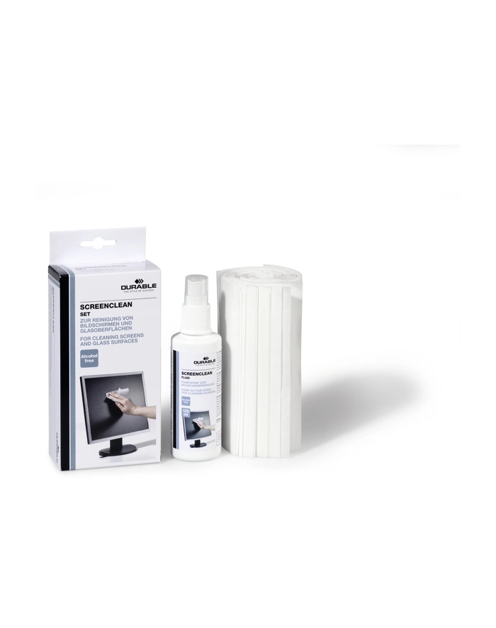 Durable Screenclean Set Zestaw Do Czyszczenia Ekranu (1X Fluid 125 Ml + 20 Ściereczek) główny