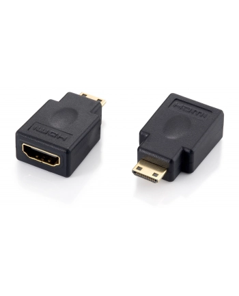 Equip 118914 miniHDMI (Type C) > HDMI (Type A) Adapter M/F, black, gol nr 2