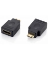 Equip 118914 miniHDMI (Type C) > HDMI (Type A) Adapter M/F, black, gol - nr 5
