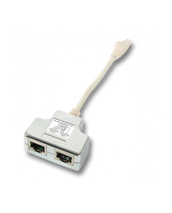 Przejściówka rozdzielacz RJ45 2 x RJ45 (żeńskie), kat. 6, 8 4 + 4 nr 1