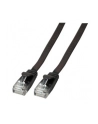 EFB Płaski kabel połączeniowy RJ45 U / UTP, kat.6A, PVC, 1m, czarny (K8107SW.1) - nr 2