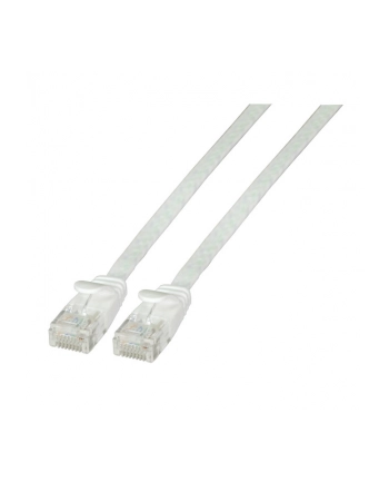 efb-elektronik Płaski kabel połączeniowy RJ45 U / UTP, kat.6A, PVC, 1,5m biały (K8107WS.1,5) nr 1