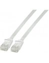 efb-elektronik Płaski kabel połączeniowy RJ45 U / UTP, kat.6A, PVC, 1,5m biały (K8107WS.1,5) - nr 4