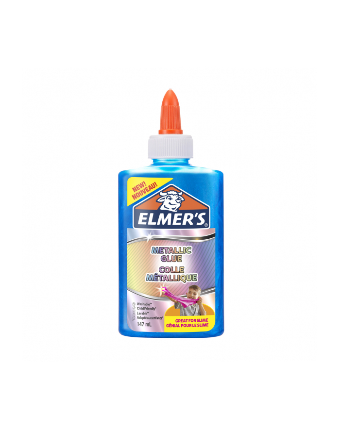 Elmers metaliczny klej PVA do Slime niebieski 147ml główny