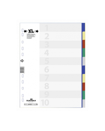 Durable Przekładki Pp A4, Kolorowe Indeksy 6747