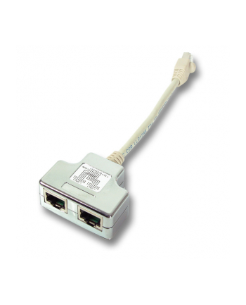 Przejściówka rozdzielacz RJ45 2 x RJ45 (żeńskie), kat. 5e, 8 8 + 8