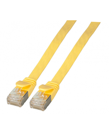 EFB Patchcord płaski U / FTP CAT.6A PVC 1,5 m żółty (K5545GE15)