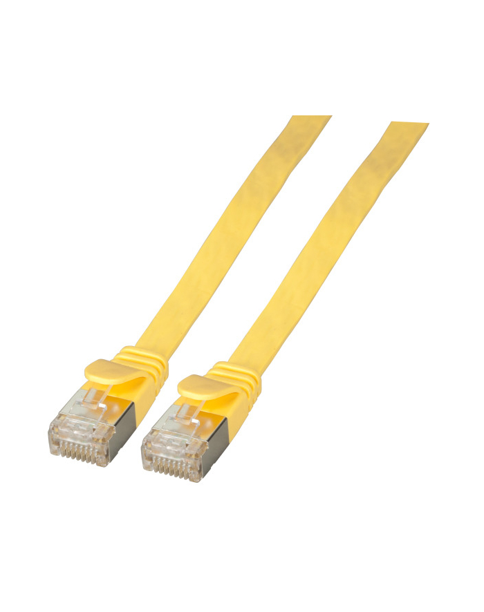 EFB Patchcord płaski U / FTP CAT.6A PVC 1,5 m żółty (K5545GE15) główny