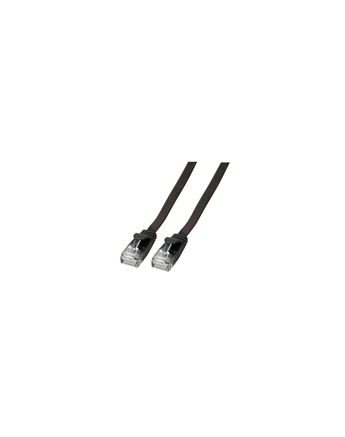 EFB Płaski kabel połączeniowy RJ45 U / UTP, kat.6A, PVC, 1m, czarny (K8107SW.1) główny