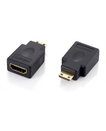 Equip 118914 miniHDMI (Type C) > HDMI (Type A) Adapter M/F, black, gol