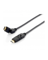 Equip 119361 HighSpeed HDMI Cable with Ethernet, black 1,0m, swivel, b - nr 8