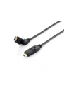 Equip 119362 HighSpeed HDMI Cable with Ethernet, black 2,0m, swivel, b - nr 10