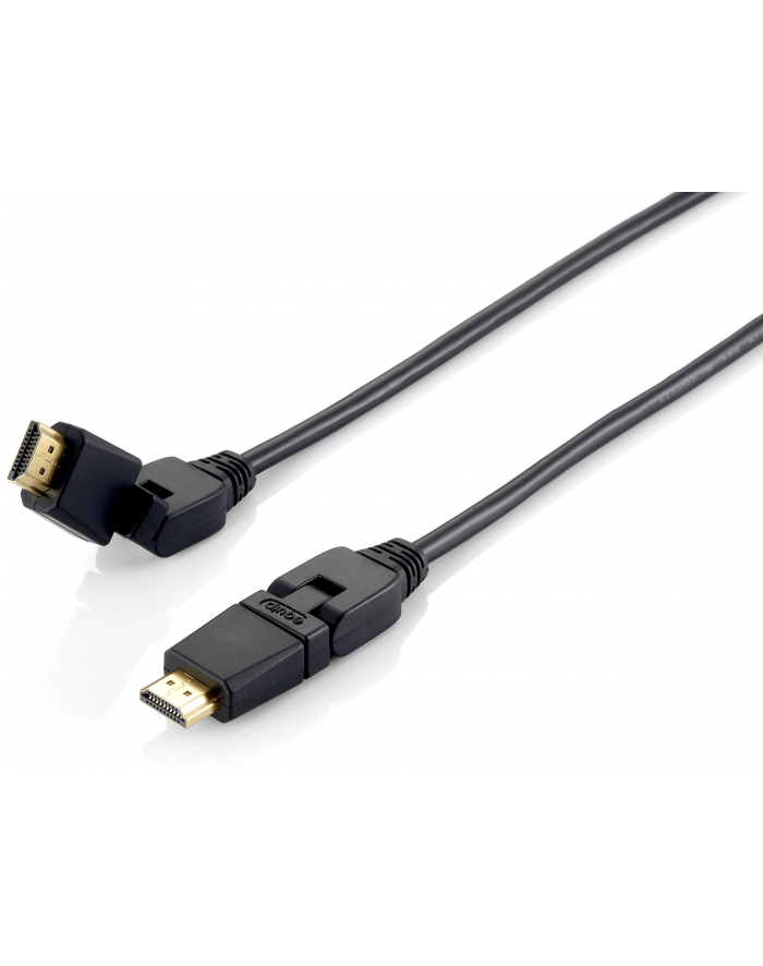 Equip 119362 HighSpeed HDMI Cable with Ethernet, black 2,0m, swivel, b główny