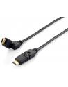 Equip 119363 HighSpeed HDMI Cable with Ethernet, black 3,0m, swivel, b - nr 1