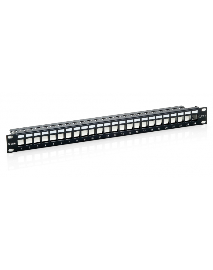 Equip Cat. 6a Keystone Patch Panel, shielded, black (769124) główny